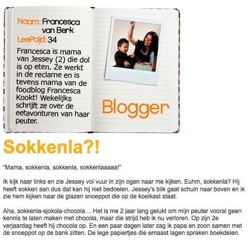 Columns Jonge Gezinnen Francesca