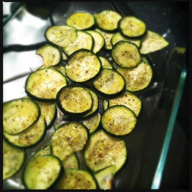 Courgette uit de oven