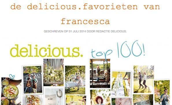 Francesca Kookt in de pers delicious favorieten 2014