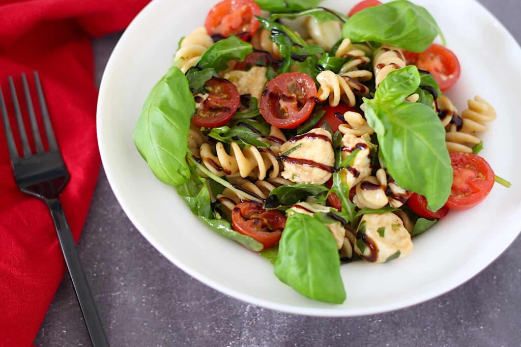 Caprese pastasalade