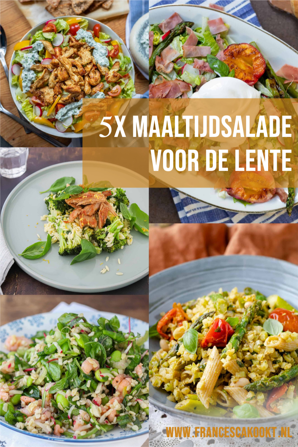 mijn 5 favoriete maaltijdsalade recepten voor de lente pinterest