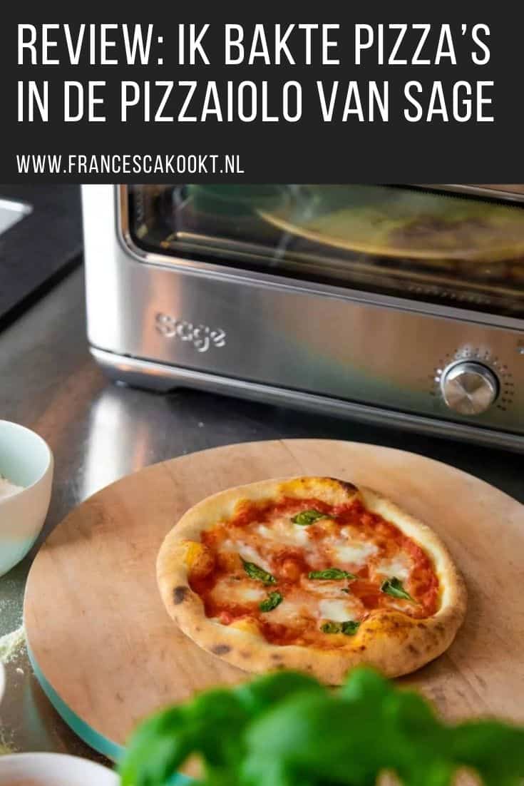 4. Zelf pizza maken doe ik graag. Laatst heb ik de nieuwe Smart Oven Pizzaiolo van Sage Appliances gestest. Eerst was ik nog een beetje sceptisch, want weer een extra apparaat in mijn keuken Maar de belofte dat ik met de Pizzaiolo binnen 2 minuten een authentieke Napolitaanse pizza kon bakken, net als in een houtgestookte oven, trok me over de streep. Gebruik mijn recept om zelf pizzadeeg te maken. Lees het lekkerste pizzadeeg recept op mijn website Francesca Kookt