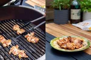 wraps met gemarineerde kip van de big green egg 6 1