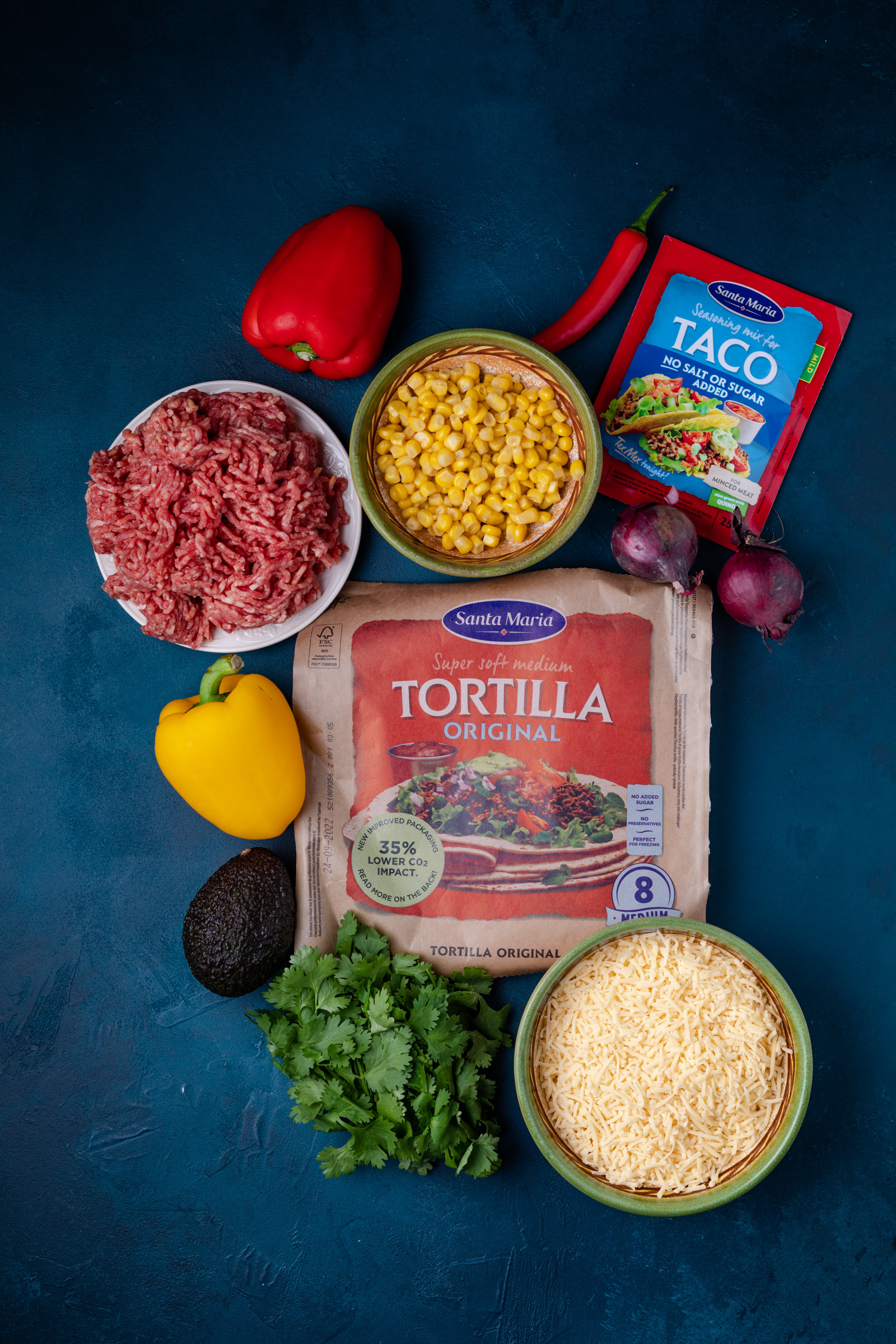 zoutarme tortilla s uit de pan met gehakt en guacamole 5