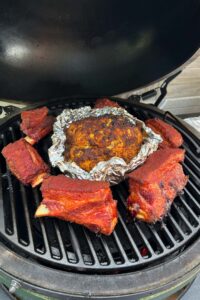 hele bloemkool van de barbecue met kerrie misoboter 4