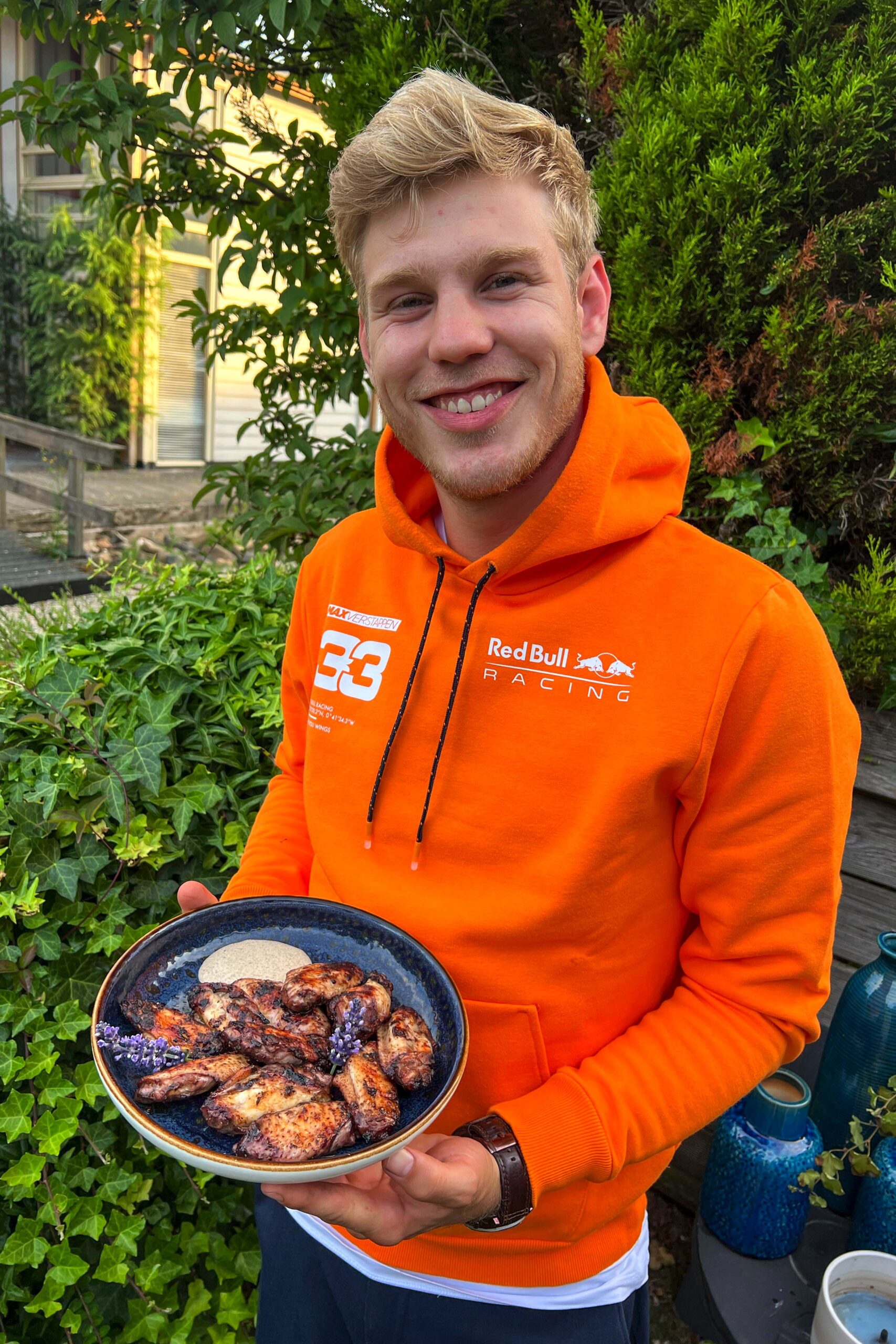 formulekip frankrijk rode wijn wings met lavendel van timothy 5