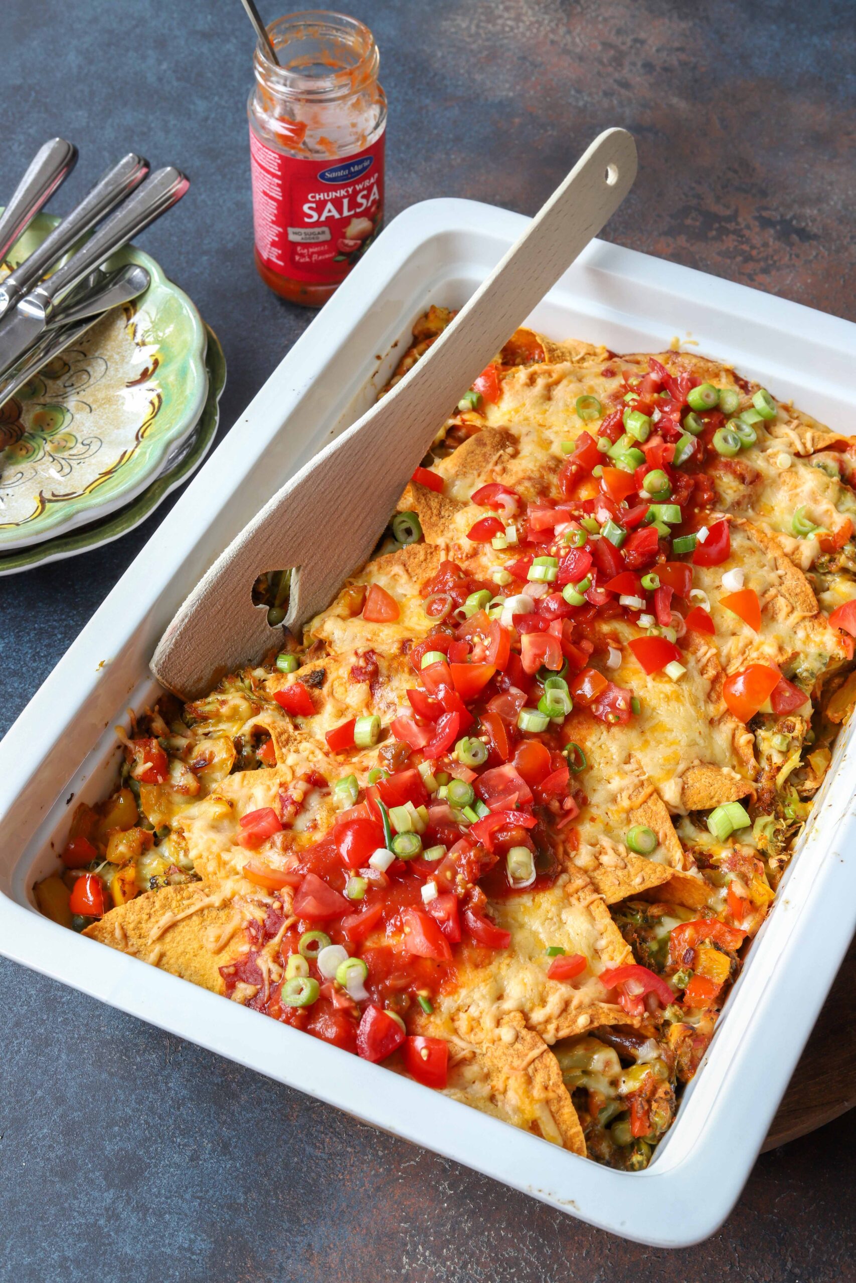groente enchiladas met geroosterde kip 3
