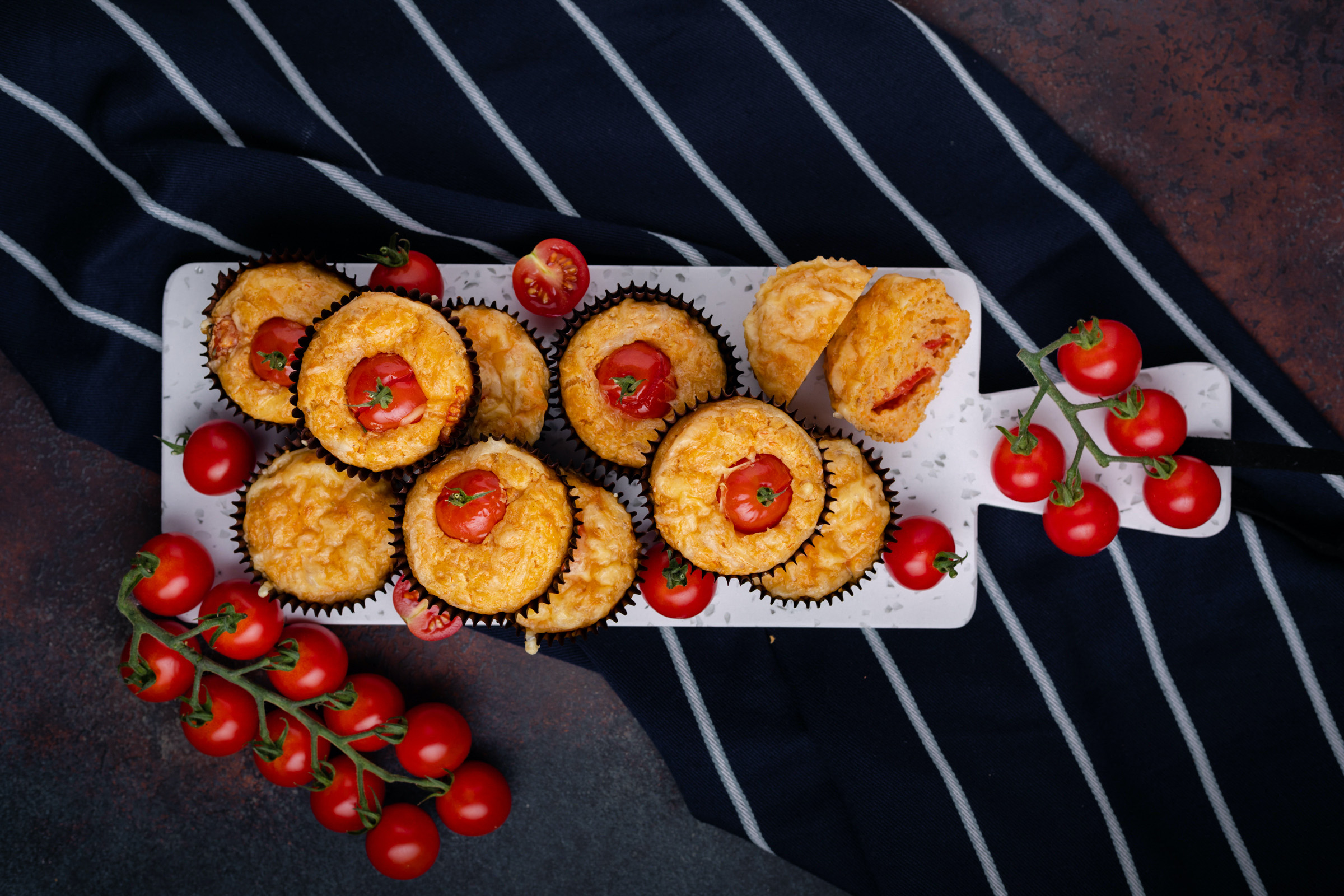 hartige cupcakes met honingtomaten voor in de lunchtrommel 1