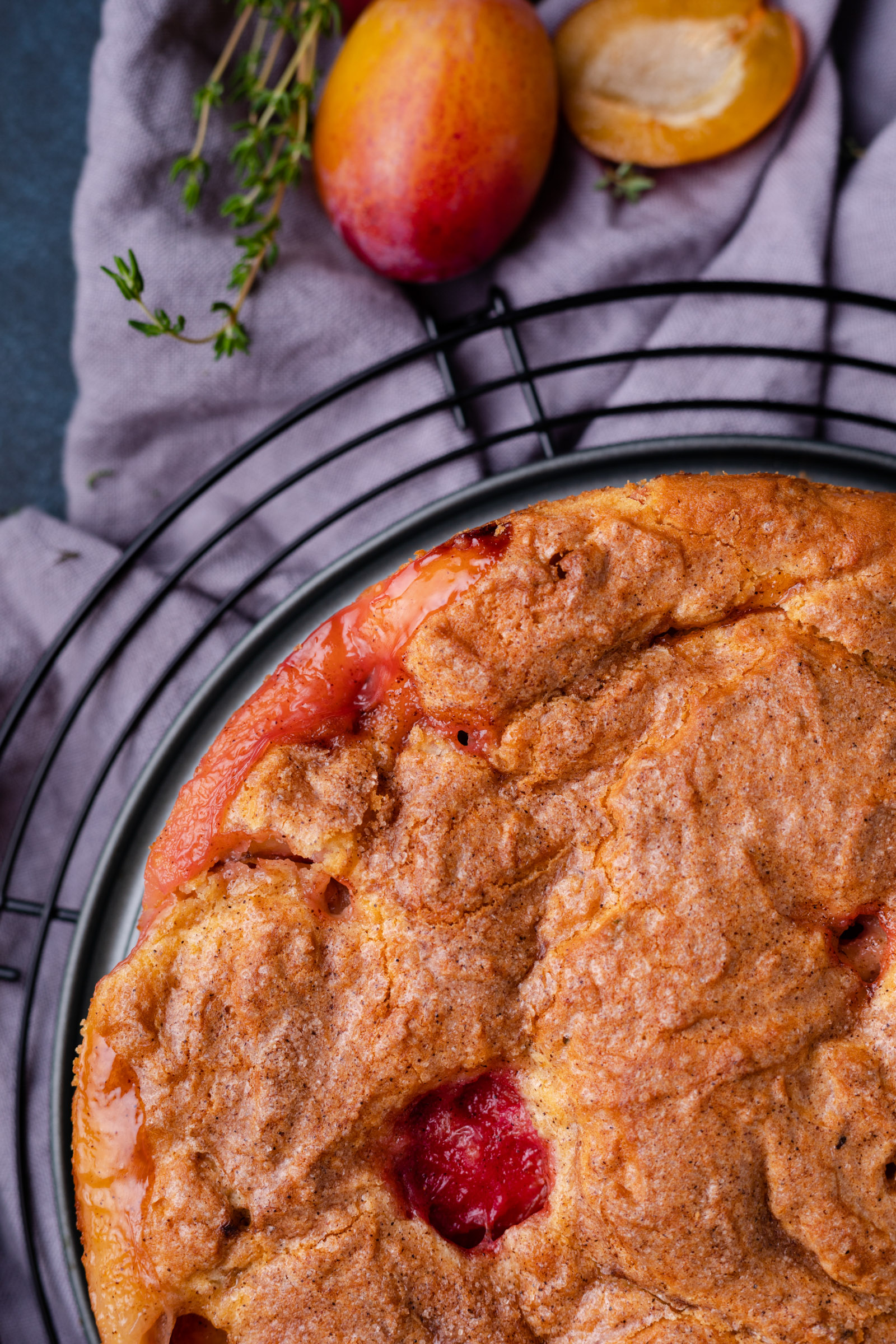 pruimencake met ricotta sinaasappel en tijm 3