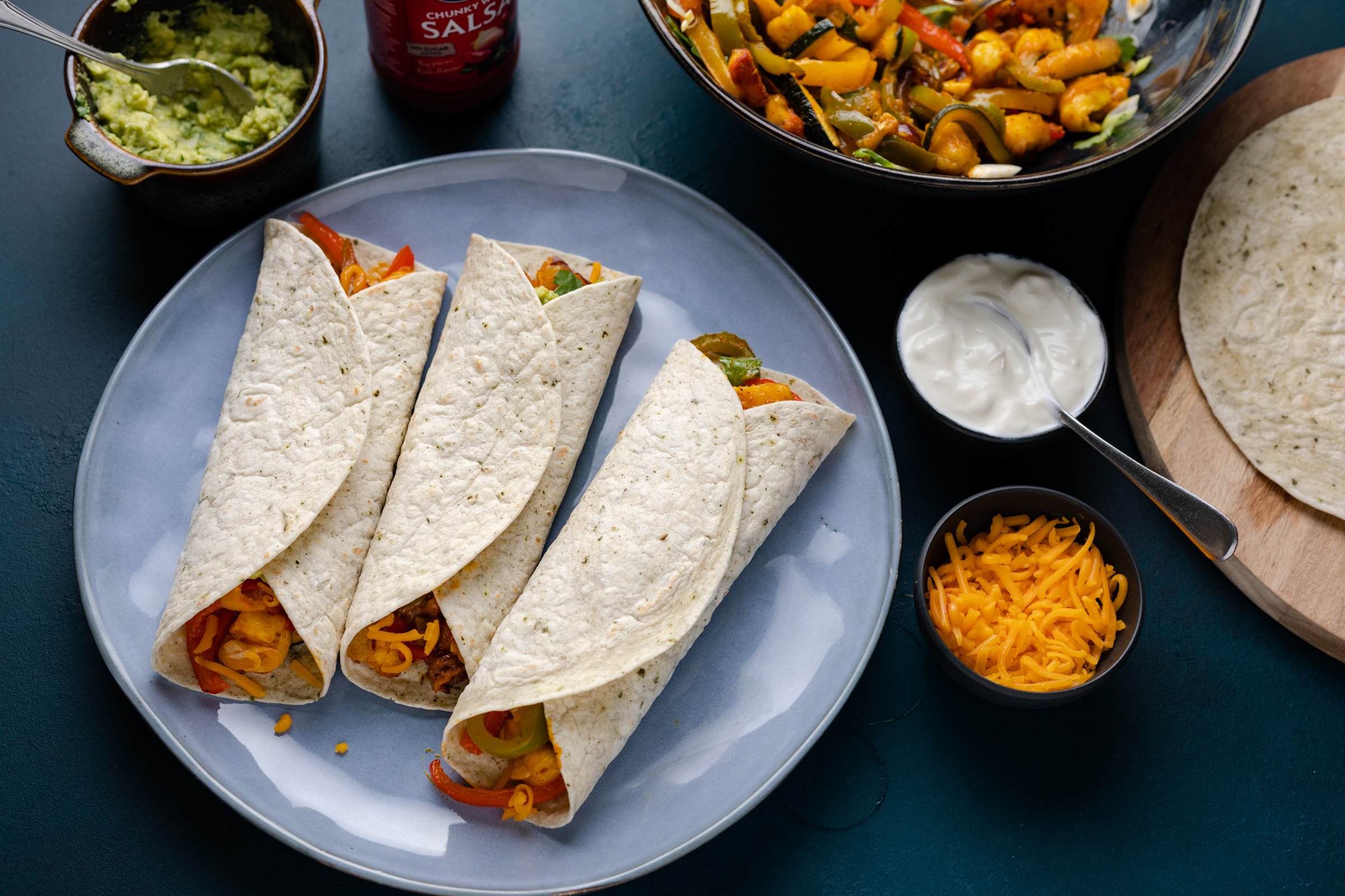 vegetarische fajitas met halloumi en ovengroenten 1