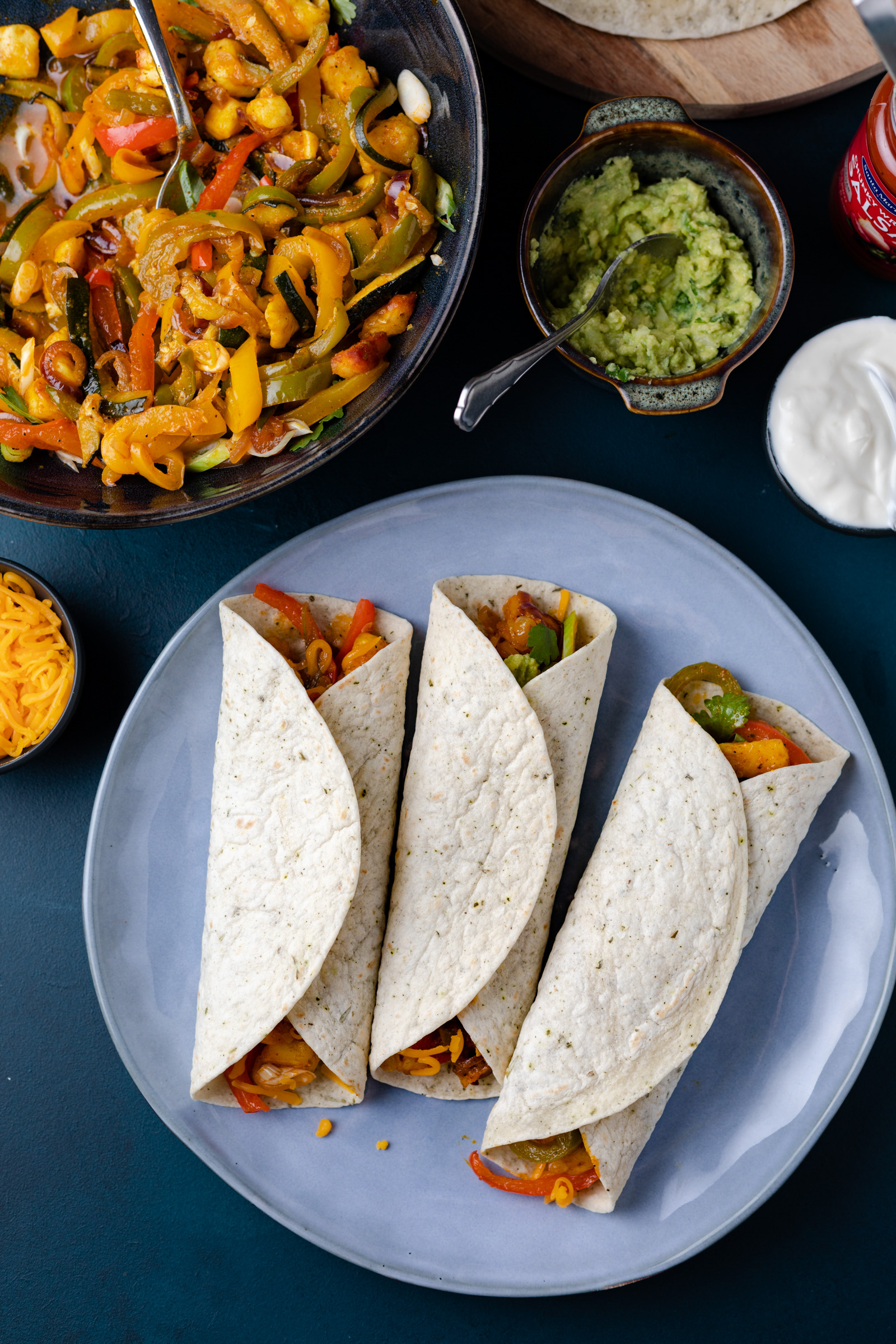 vegetarische fajitas met halloumi en ovengroenten 2