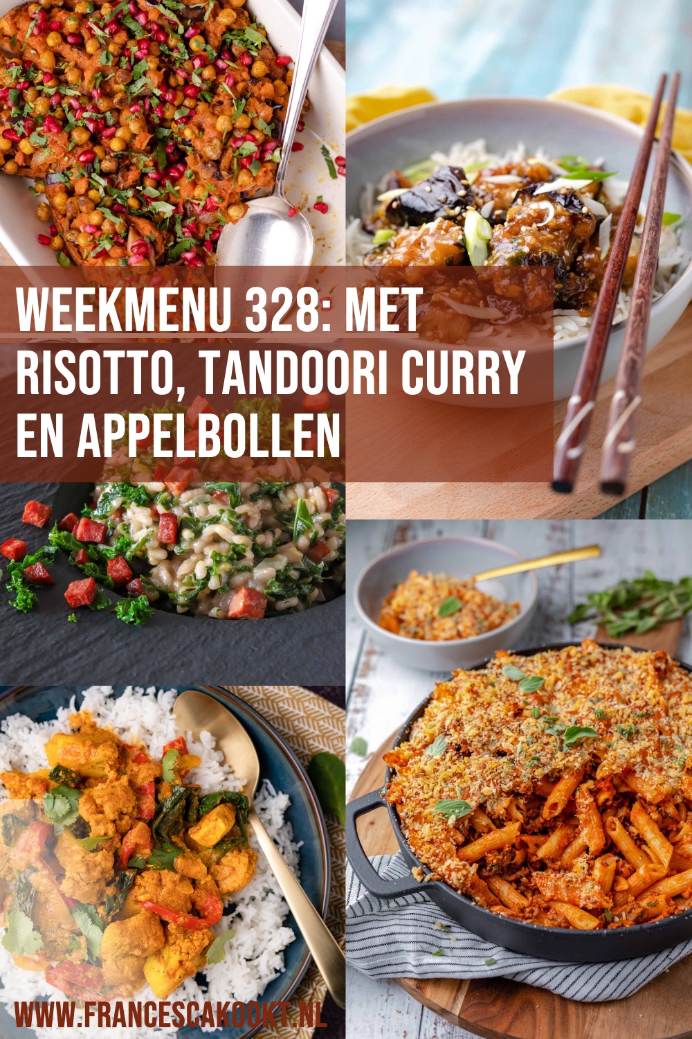 francesca weekmenu 328 met risotto tandoori curry en appelbollen pinterest