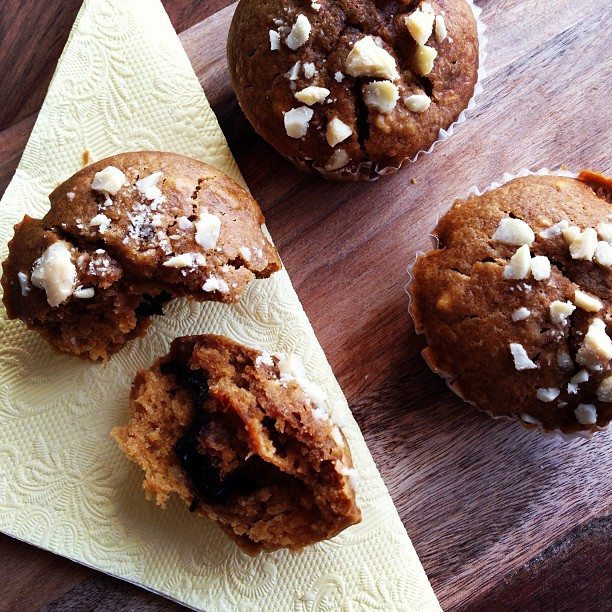 8. Abrikozen-amandel muffins