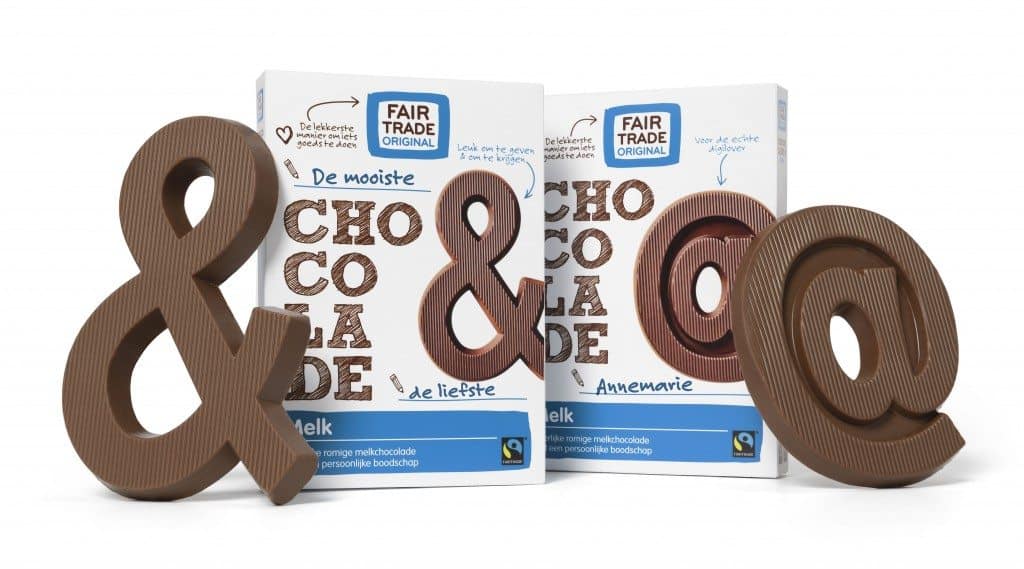 Chocoladeletters &+@ melk Fair Trade Original-sfeer01-TEKST-v2