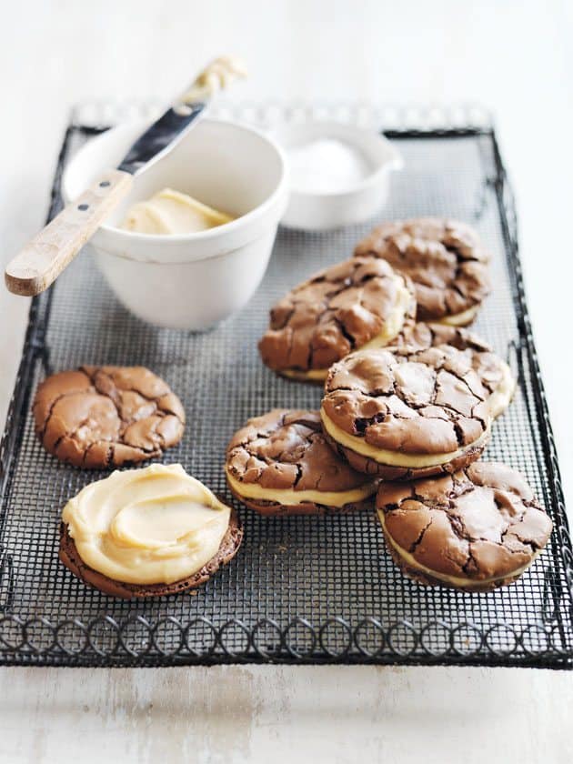 Francesca Kookt_koekjes bakken voor mama_salted caramel brownie sandwich koekjes