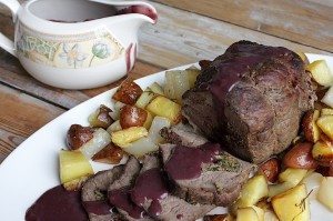 Gevulde runderrollade met rode wijn truffelsaus_1