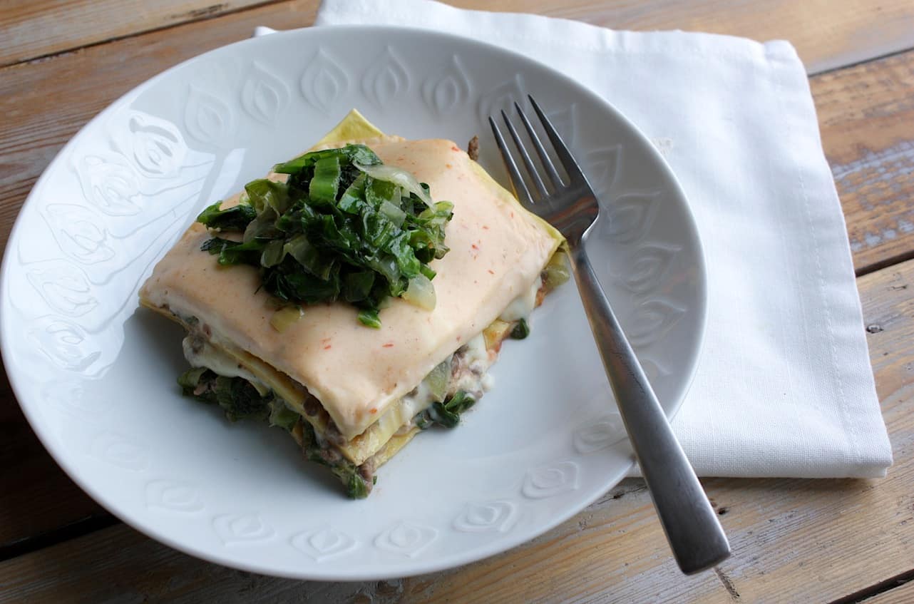 Lasagne van andijvie en gehakt_2
