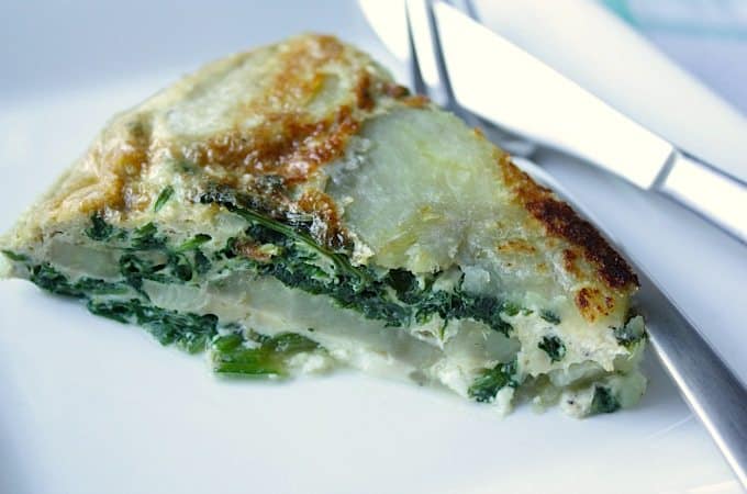 Omelet met spinazie, zoete aardappel en feta_1