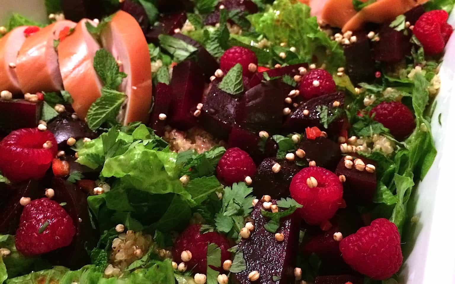Quinoa salade met rode biet en frambozen_1_uitgelicht