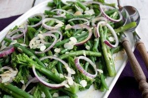 Salade met bimi, haricot verts en groene asperges_1