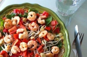 Salade-met-garnalen_Thaise-basilicum_1a