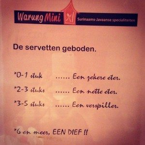 Servetten geboden