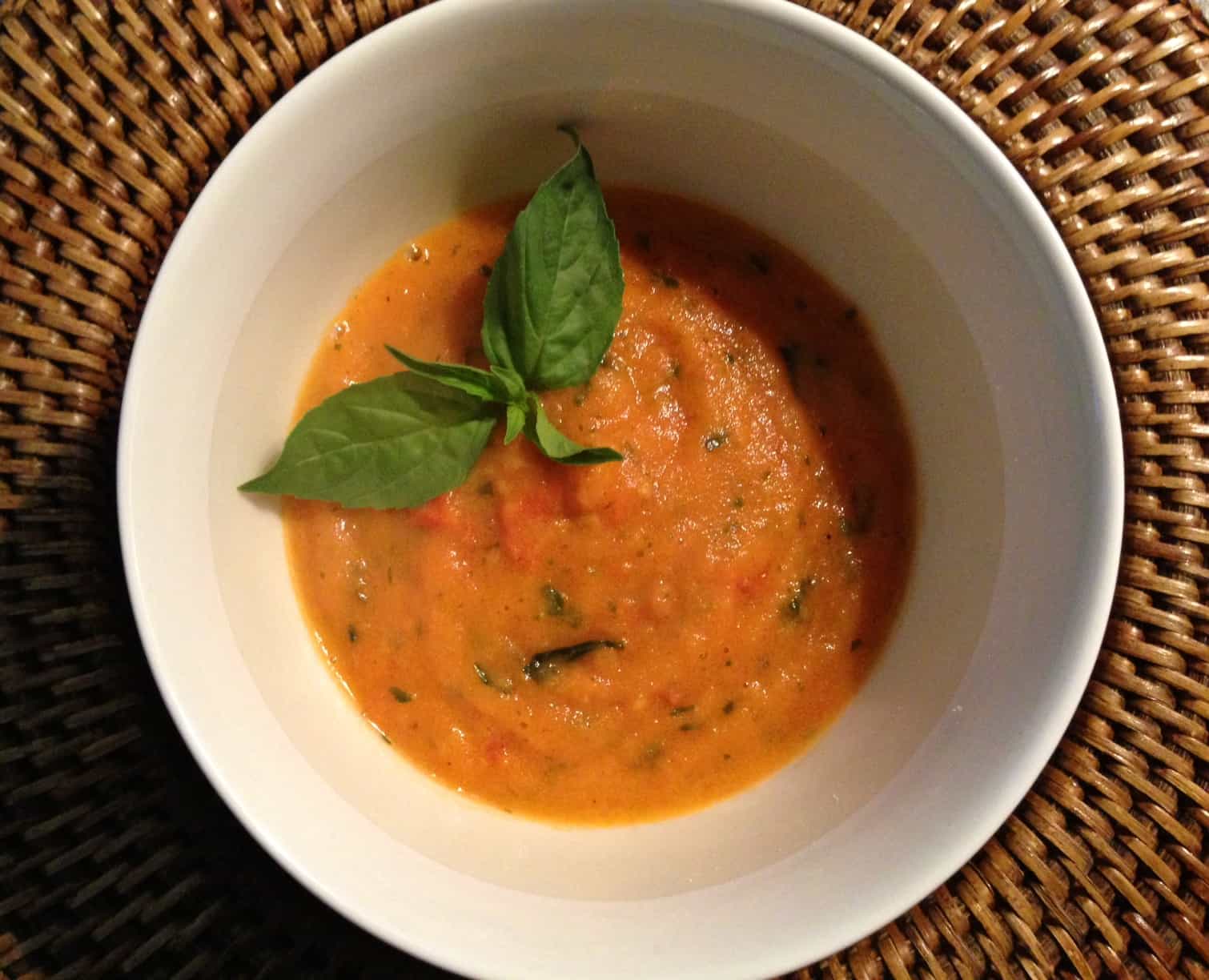 Tomaten basilicum soep1