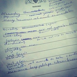 Weekmenu Francesca