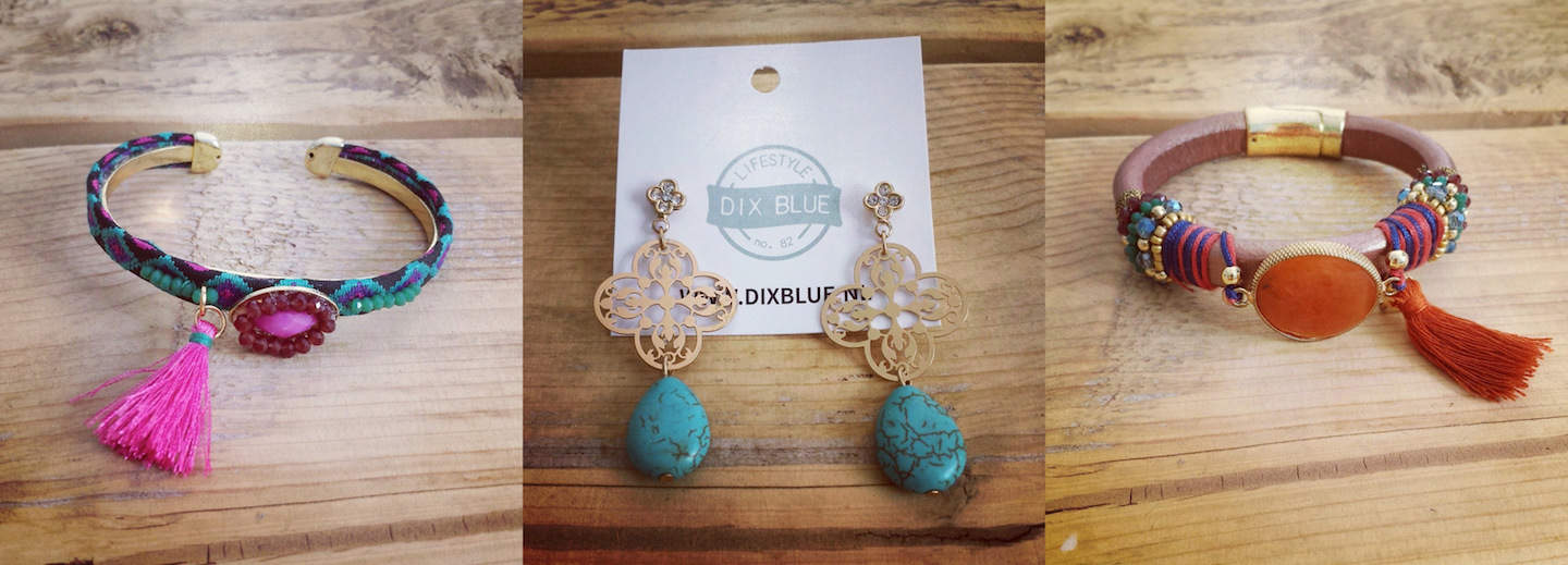 dix blue sieradenset