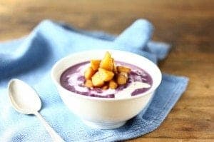 rode kool soep met appeltjes