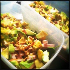 salade gerookte kip