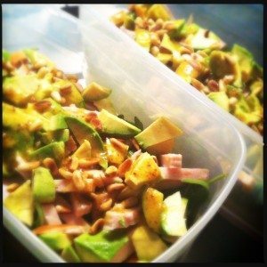 salade gerookte kip