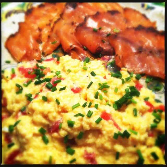 scrambled eggs zalm